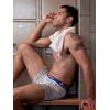 imageChampion Mens Everyday Cotton Stretch Trunks 3 PackTrunk  Grey Heather Script LogoSurf the WebNavy  3 Pack