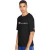 imageChampion Mens Heritage Short Sleeve Tee Mens TShirts Vintage Shirts Mens Tee Shirts GraphicsBlackembroidered Script