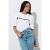 imageChampion Mens Heritage Short Sleeve Tee Mens TShirts Vintage Shirts Mens Tee Shirts GraphicsWhiteembroidered Script