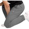 imageChampion Mens Pants Everyday Cotton Lightweight Lounge Knit Pants for Men Reg Or Big ampamp TallGranite Heather  C Patch Logo