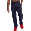 imageChampion Mens Sweatpants Fleece Openbottom Sweatpants for Men Reg Or Big ampamp TallNavy  C Patch Logo