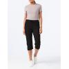 imageChampion Womens Cotton Capris Womens Drawstring Cropped Sweatpants Womens Capri Pants 18quotBlack