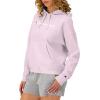 imageChampion Womens Pullover Fleece Hoodie Loose Fit Midweight Script LogoChantilly Pink Script