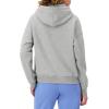 imageChampion Womens Pullover Fleece Hoodie Loose Fit Midweight Script LogoOxford Gray  Embroidered Script Logo