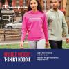 imageChampion Womens Pullover Fleece Hoodie Loose Fit Midweight Script LogoWhite Champion Script