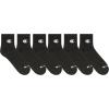 imageChampion Womens Quarter Socks  6Pack Cushioned Athletic Socks with MoistureWicking Arch Support Size 59Black  Toe Logo