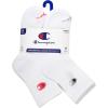 imageChampion Womens Quarter Socks  6Pack Cushioned Athletic Socks with MoistureWicking Arch Support Size 59High Quarter White