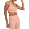 imageChampion Womens Sports Bra Soft Touch MoistureWicking Bra Light Support Sports Bra Longline Sports Bra AvailableSunset Peach