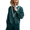 imageChampion Womens Yearbook 14 Zip PulloverEmerald AllureWhite