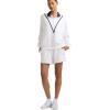 imageChampion Womens Yearbook 14 Zip PulloverWhiteSailaway Navy