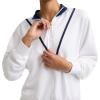 imageChampion Womens Yearbook 14 Zip PulloverWhiteSailaway Navy