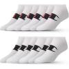 imageChampion Boys and Girls Socks 8 Pair Crew Low Cut No Show Ankle Quarter Socks for GirlsWhite