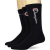 imageChampion Mens Core Essential Crew Sock 3PairBlack