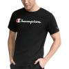 imageChampion Mens Heritage Short Sleeve Tee Mens TShirts Vintage Shirts Mens Tee Shirts GraphicsBlack  Classic Script Logo