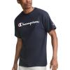 imageChampion Mens Heritage Short Sleeve Tee Mens TShirts Vintage Shirts Mens Tee Shirts GraphicsNavy  Classic Script Logo