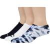 imageChampion Mens Multi Logo Super No Show Socks 3PackBlack Tie DyeWhiteBlack