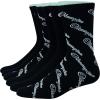imageChampion mens Double Dry Moisture Wicking Logo 6 Or 12 Pack Crew SocksBlack With All Over Stripes 6 Pack