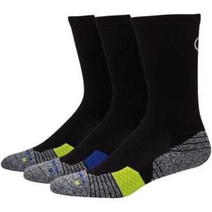 imageChampion Mens Socks Performance Sport Running Socks Crew Ankle and No Show 6PackBlack Assorted  3 Pack