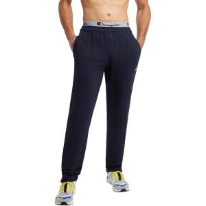 imageChampion Mens Sweatpants Fleece Openbottom Sweatpants for Men Reg Or Big ampamp TallNavy  C Logo
