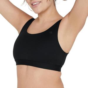 imageChampion Sports Soft Touch MoistureWicking Moderate Support Bra for Women PlusBlack