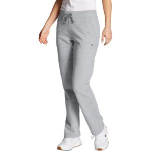 imageChampion Womens OpenBottom Fleece Sweatpants Standard Fit MidweightOxford Grey HeatherOatmeal Heather