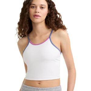 imageChampion Womens Soft Touch Longline Cami Shelf Bra C LogoWhiteMulti