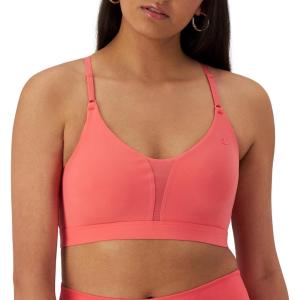 imageChampion Womens Sports Bra Soft Touch MoistureWicking Bra Light Support Sports Bra Longline Sports Bra AvailableHigh Tide Coral