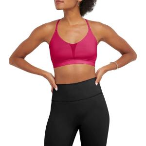 imageChampion Womens Sports Bra Soft Touch MoistureWicking Bra Light Support Sports Bra Longline Sports Bra AvailableStrawberry Rouge