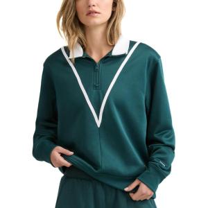 imageChampion Womens Yearbook 14 Zip PulloverEmerald AllureWhite
