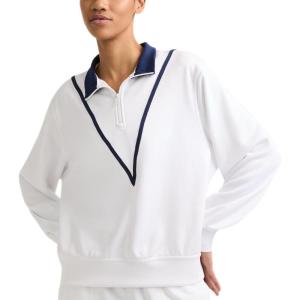 imageChampion Womens Yearbook 14 Zip PulloverWhiteSailaway Navy