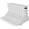 imageChampion Mens Double Dry Moisture Wicking Crew Socks 6 8 12 Packs AvailabeWhite  8 Pack