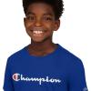 imageChampion Boys Boys Tee Shirt Short Sleeve Logo TShirt for KidsSignature Blue