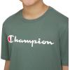 imageChampion Boys Boys Tee Shirt Short Sleeve Logo TShirt for KidsSignature Forest Green
