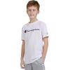 imageChampion Boys Boys Tee Shirt Short Sleeve Logo TShirt for KidsSignature White