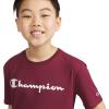 imageChampion Boys Boys Tee Shirt Short Sleeve Logo TShirt for KidsWine