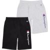 imageChampion Boys Shorts 2 Pack Athletic Fleece Short for BoysGrey Heatherblack