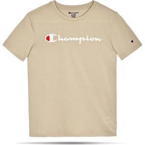 imageChampion Boys Boys Tee Shirt Short Sleeve Logo TShirt for KidsSignature Khaki