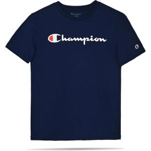 imageChampion Boys Boys Tee Shirt Short Sleeve Logo TShirt for KidsSignature Navy Blue