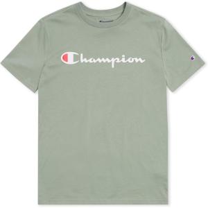 imageChampion Boys Boys Tee Shirt Short Sleeve Logo TShirt for KidsSignature Pale Green