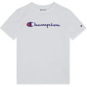 imageChampion Boys Boys Tee Shirt Short Sleeve Logo TShirt for KidsSignature White