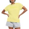 imageChampion Womens Classic Short Sleeve Graphic TShirt Standard Fit Script LogoFrozen Lime Script