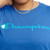imageChampion Womens Classic Short Sleeve Graphic TShirt Standard Fit Script LogoOdyssey Script