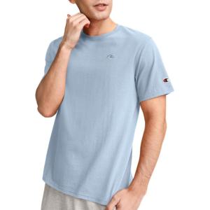 imageChampion Mens Classic Everyday Soft Comfortable TShirt Regular or Big ampamp TallSpring Sky Blue  C Logo