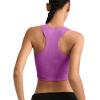 imageChampion Womens Crop Top Soft Touch Moisture Wicking Ribbed Cropped Top for WomenOur Favorite Fuchsia