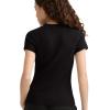 imageChampion Womens Slim Ribbed Tee Iconic C PatchBlack