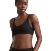 imageChampion Womens Soft Touch Ribbed Sports Bra C LogoBlack