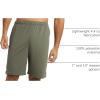 imageChampion Mens 7quot and 10quot Sport Shorts Standard Fit Lightweight Moisture Wicking Available in Regular and Big ampamp TallCargo Olive