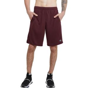 imageChampion Mens 7quot and 10quot Sport Shorts Standard Fit Lightweight Moisture Wicking Available in Regular and Big ampamp TallTeam Maroon