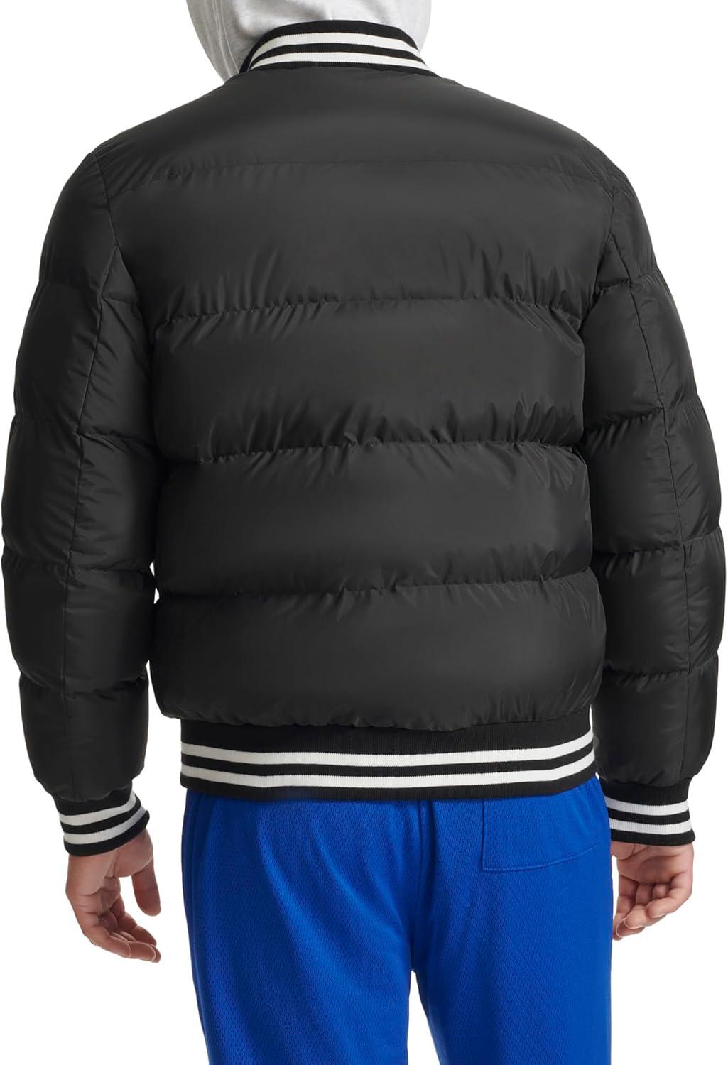 imageChampion mens Varsity Bomber Puffer JacketBlack