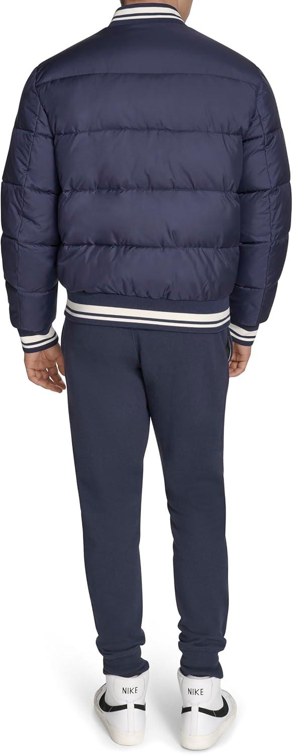 imageChampion mens Varsity Bomber Puffer JacketPeacoat Tech